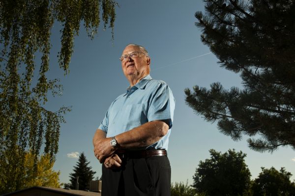 Don Lind, a retired astronaut and USU professor, reflects on his time with NASA on Saturday at his home in Smithfield. Lind worked at Mission Control and was in charge of lunar surface operations during Apollo 11 moon landing 40 years ago Monday.