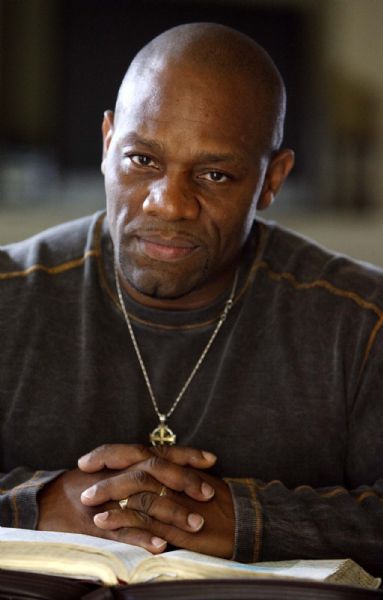 Draper - Ron Williams is a pastor at Back to Foundation church and the author of a new book, Faith & Fat Loss. He's a body-builder who believes that many people's weight problems have to do with soul wounds. Tuesday, August 25 2009. 

Trent Nelson/The Salt Lake Tribune; 8.25.2009