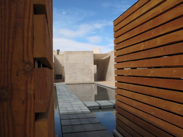 Path ways built across reflecting pool connects different areas of spa  at Amangiri resort in southern Utah. built to blend into are's natural surroundings. Mark Havnes/The Salt Lake Tribune
