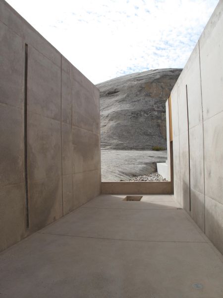 Concrete walls that were used in construction of Amangiri resort in Kane County are meant to resemble area's slot canyons. Mark Havnes/The Salt Lake Tribune