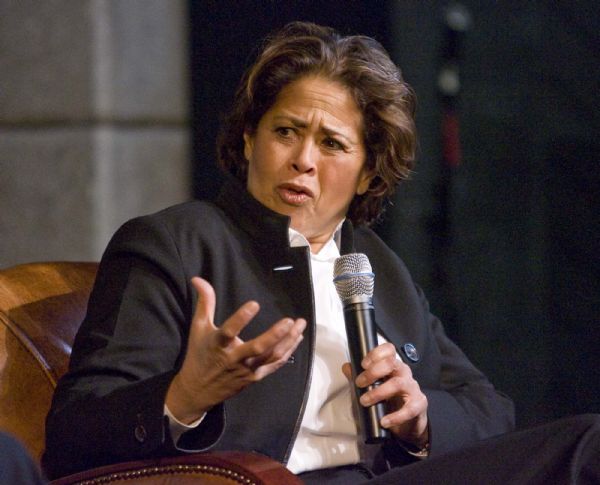 Anna Deavere Smith talks about her work at an interview  at the Egyptian Theater in Park City on  Thursday, January 28,2010  photo:Paul Fraughton/ The Salt Lake Tribune