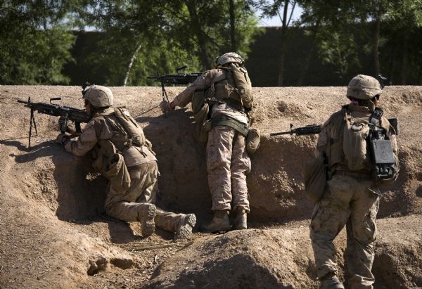 U.S. Marines Of The First Battalion, Sixth Marine Regiment, Alpha ...