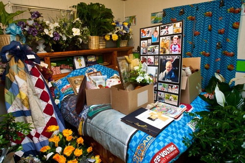 Ethan Stacy's bedroom is surrounded by flowers at his home in Richlands, Virginia Thursday, May 20, 2010. Chris Detrick | The Salt Lake Tribune