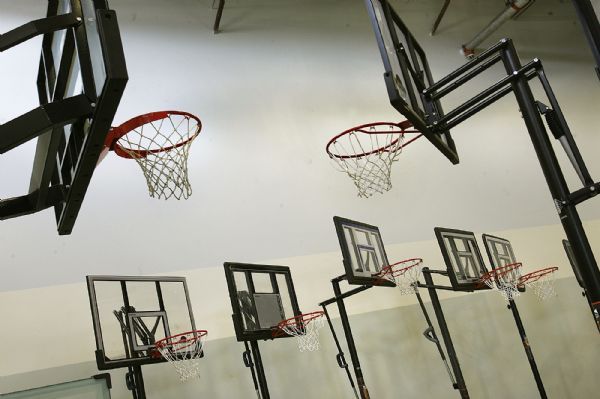 Scott Sommerdorf  l  The Salt Lake Tribune

A selection of basketball standards on display in the Lifetime Products factory store near the company's factory in Clearfield. Lifetime Products makes sports and camping equipment and is a major player in the state's exports. 
 in the Freeport Center in Clearfield
