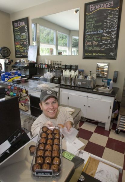 Paul Fraughton  |  The Salt Lake Tribune
Stephen Hatch behind the counter at Hatch Family Chocolates that soom will move to a new Avenues location.