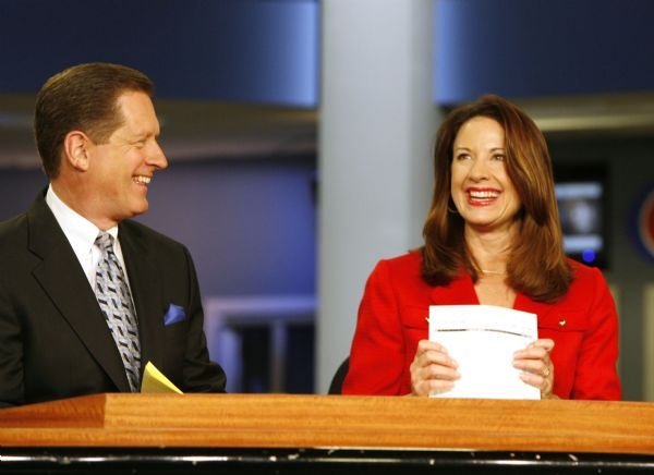 Leah Hogsten  |  The Salt Lake Tribune
 Fox 13's TV news anchors Bob Evans and Hope Woodside at the KSTU studio in Salt Lake City on Thursday, August 12, 2010.  

