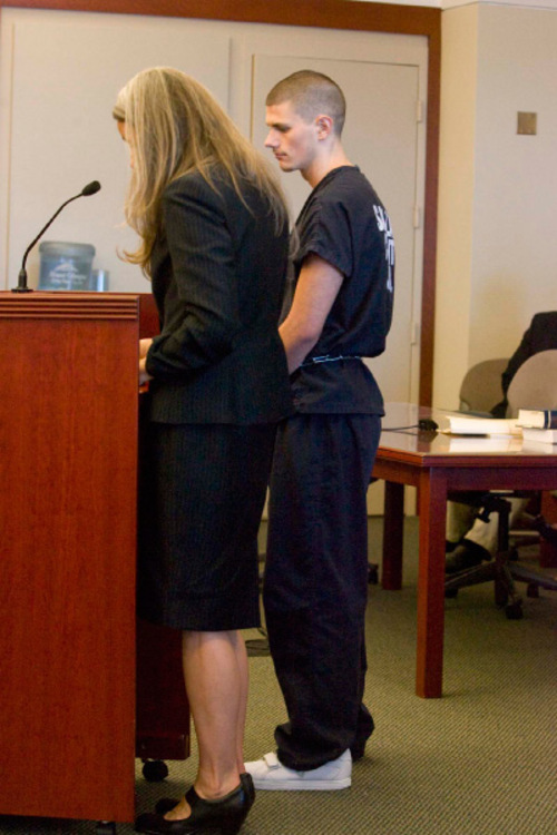 Paul Fraughton  |  The Salt Lake Tribune  Martin Vuksinick with his attorney McCaye Christianson  in  court, where a plea arrangement was agreed to.  Salt Lake City  on  Friday, September 10, 2010