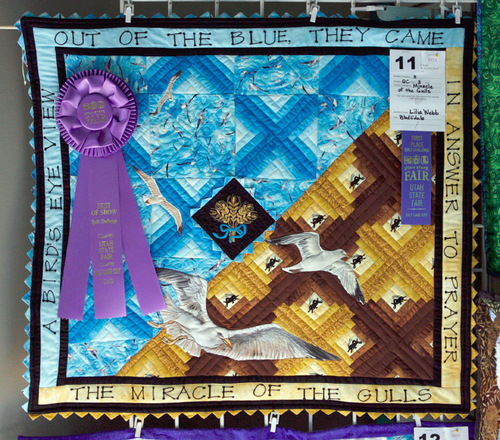 Francisco Kjolseth  |  The Salt Lake Tribune&#xA;Some of this year's winning quilts at the State Fair included 