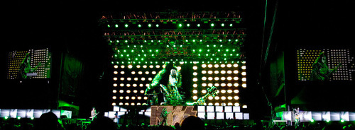 Steve Griffin  |  The Salt Lake Tribune
Kiss rocks Rio Tinto Stadium in Sandy during their concert Wednesday, Sept. 22, 2010.