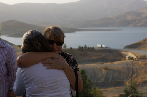 Matthew LaPlante  |  The Salt Lake Tribune
Amy Galvez embraces another 