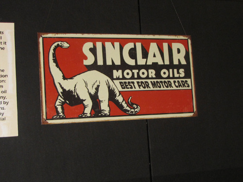 Mark Havnes  |  The Salt Lake Tribune&#xA;A early advertising for Sinclair Oil is part of an exhibit on what is correctly known about dinosaurs and what were mistakes and misconpections.