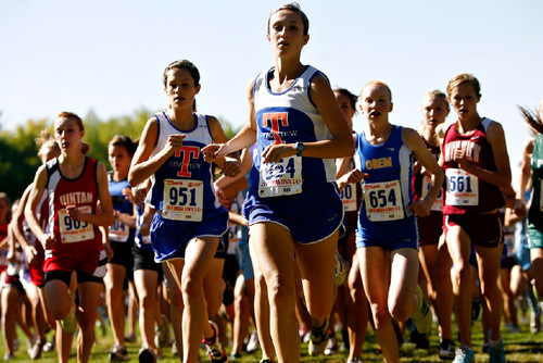 Djamila Grossman  |  The Salt Lake Tribune&#xA;&#xA;The start of the 4A girls race at the 2010 Utah UHSAA State Cross Country Championships at Sugarhouse Park in Salt Lake City, last year. The annual event is scheduled to be held Wednesday again.