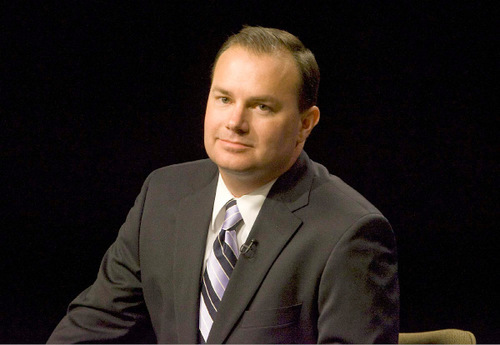 Paul Fraughton  |  The Salt Lake Tribune  Republican candidate for US Senate Mike Lee at the taping of a candidate debate at the KUED studios in Salt Lake City  on  Thursday, September 16, 2010