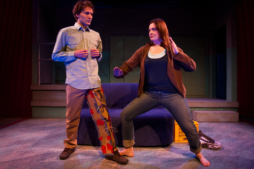 Chris Detrick |  The Salt Lake Tribune
David Fetzer as Jules and Emily Burnworth as Jo in a scene from 