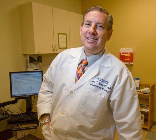 Paul Fraughton  |  The Salt Lake Tribune   Dr. Jay Bishoff , the director of the Intermountain Urological Institute  has authored a study showing that urologists routinely over prescribe pain medications. Tuesday,October 26, 2010