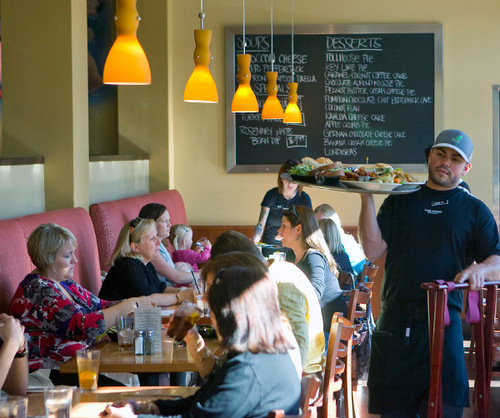 Al Hartmann  |  The Salt Lake Tribune&#xA;The Dodo Restaurant located just north of Sugar House Park is inviting with light-colored wooden floors and a  large blackboard showing daily specials, soups and desserts.