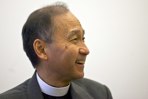 Chris Detrick  |  The Salt Lake Tribune &#xA;The Rev. Scott Hayashi poses for a portrait at the  Episcopal Church Center of Utah Wednesday October 20, 2010. Hayashi will be consecrated bishop of Utah's Episcopal Diocese on Nov. 6.