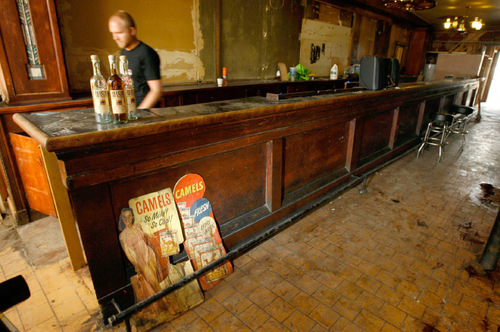Francisco Kjolseth  |  The Salt Lake Tribune

Bar X in downtown Salt Lake City gets a major cleaning as Richard Noel, one of several owners who bought the old bar, helps out with the transformation which will remain mostly intact but re-open as a bar with cocktails. The group had hoped to get a license in September.