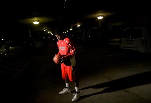 Djamila Grossman  |  The Salt Lake Tribune

West High School senior Tyrell Corbin poses for a portrait in Salt Lake City, Thursday, Nov. 18, 2010.