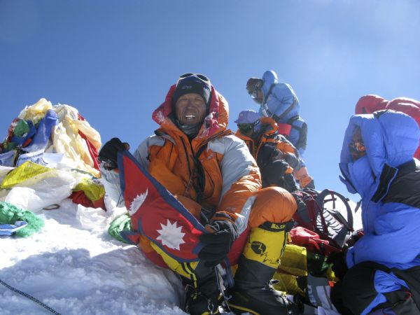 Courtesy Apa SherpaUtah resident Apa Sherpa stands atop Mount Everest ...