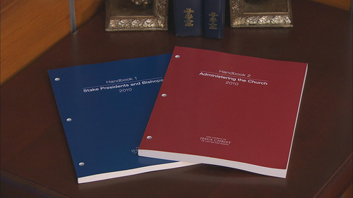 Books 1 and 2 of the LDS Church's Handbook of Instructions. Book 2 is now available online.
Courtesy The Church of Jesus Christ of Latter-Day Saints
