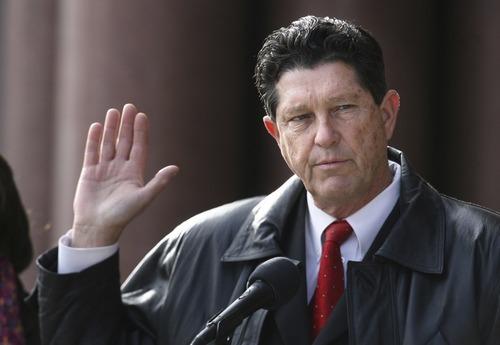 Scott Sommerdorf  |  Tribune file photo


Van Turner, of the Salt Lake City Council, takes the oath of office as chairman on the steps of City Hall on Jan. 7, 2008.