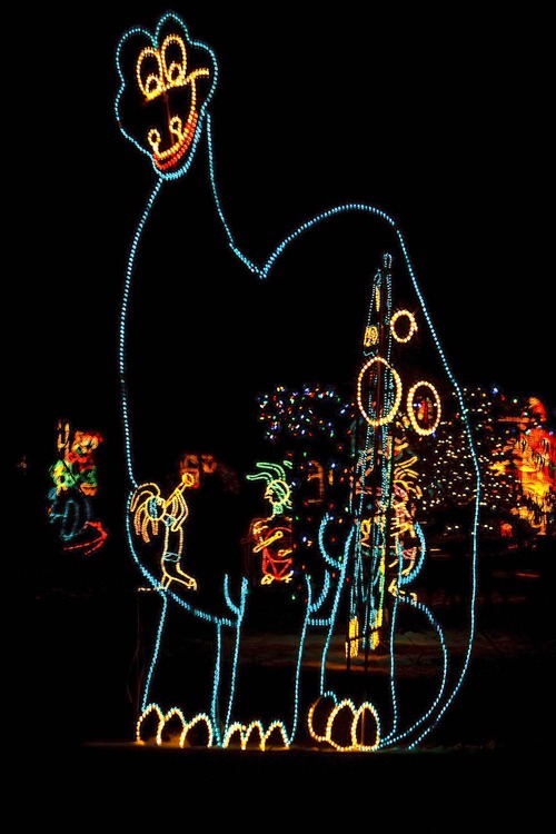 Trent Nelson  |  The Salt Lake Tribune

Fantasy at the Bay is a drive-through holiday light display at Willard Bay State Park on Nov. 25.