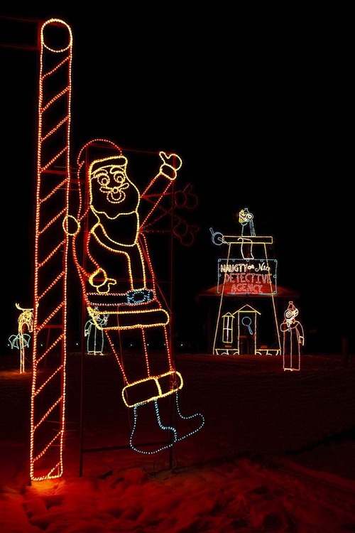 Trent Nelson  |  The Salt Lake Tribune

Fantasy at the Bay is a drive-through holiday light display at Willard Bay State Park.