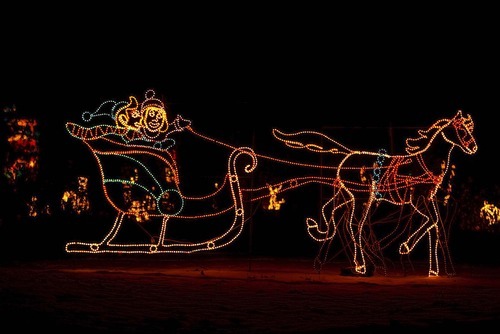 Trent Nelson  |  The Salt Lake Tribune

Fantasy at the Bay is a drive-through holiday light display at Willard Bay State Park.