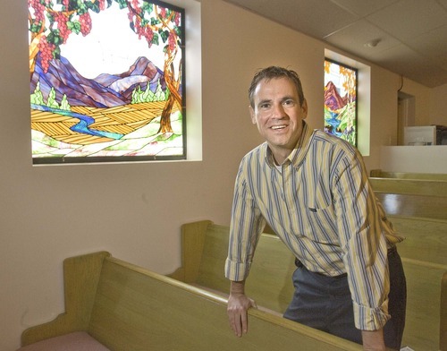 Paul Fraughton  |  The Salt Lake Tribune 
Roy Gruber is senior pastor of the newly merged Bountiful Heights and Washington Heights churches.