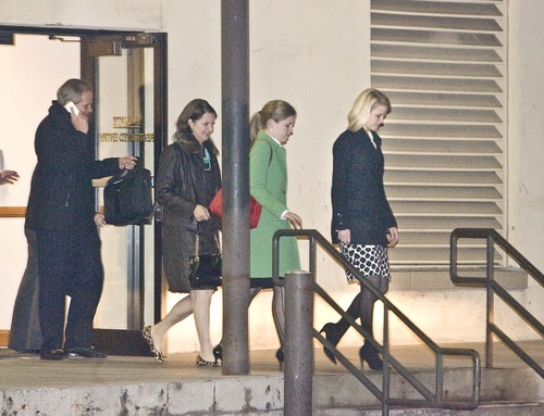 Paul Fraughton  |  The Salt Lake Tribune   Elizabeth Smart leads the way as she, her father Ed,  mother Lois,  and a friend  leave the courthouse  in Salt Lake City after the jury ceased deliberations for the night on  Thursday,December 9, 2010