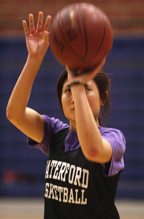 Trent Nelson  |  The Salt Lake Tribune
Waterford High School basketball player Portia Cao at pracitce Wednesday, December 8, 2010.