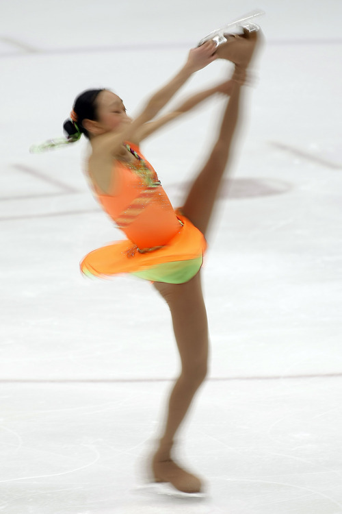 Chris Detrick  |  The Salt Lake Tribune 
Selena Zhao competes during the U.S. Junior Figure Skating Championships at the Salt Lake City Sports Complex Wednesday December 15, 2010.  Zhao finished in 16th place with a score of 48.45.