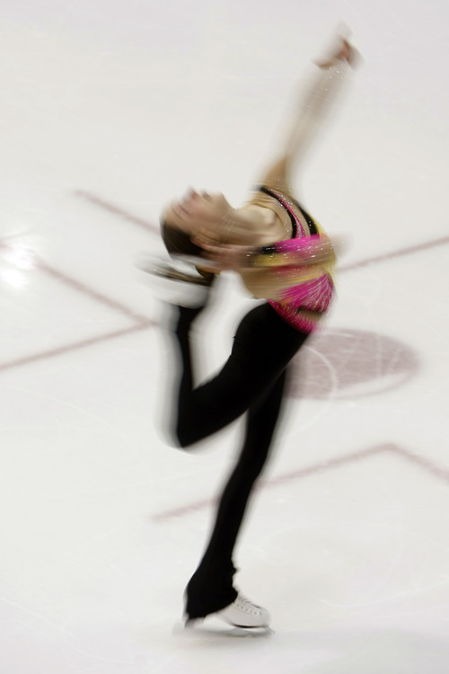 Chris Detrick  |  The Salt Lake Tribune 
Olivia Serafini competes during the U.S. Junior Figure Skating Championships at the Salt Lake City Sports Complex Wednesday December 15, 2010.  Serafini finished in 18th place with  a score of 46.93.