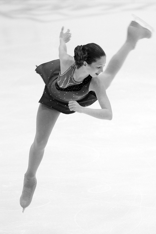 Chris Detrick  |  The Salt Lake Tribune 
Jackie Jablon competes during the U.S. Junior Figure Skating Championships at the Salt Lake City Sports Complex Wednesday December 15, 2010.  Jablon finished in 1st place with a score of 58.99.