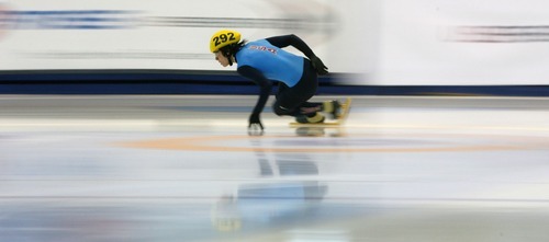 Steve Griffin  |  Tribune file photo
 
The Korean Air ISU short-track speedskating World Cup takes place Friday through Sunday at the Olympic Oval in Kearns.