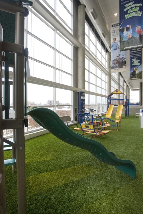 Paul Fraughton  |  The Salt Lake Tribune   A Children's play area  is part of the remodel at the Energy Solutions Arena.  Friday,December 17, 2010
