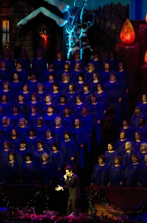 Djamila Grossman  |  The Salt Lake Tribune
In 2010, the Mormon Tabernacle Choir released four albums, got inducted into the National Radio Hall of Fame and ignited a fan frenzy with its Christmas concerts featuring pop sensation David Archuleta.