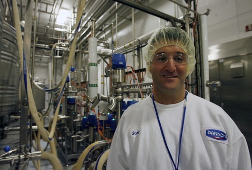 Steve Griffin  |  The Salt Lake Tribune
 Scott Corsetti is the plant manager at the Dannon yogurt plant in West Jordan. The plant operates around the clock producing several kinds of yogurt.
