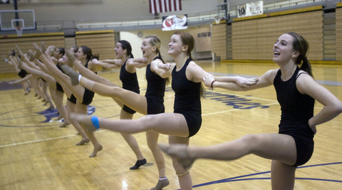 high school dance team practice