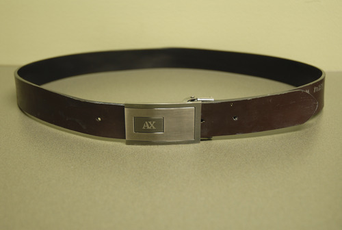 This Armani Exchange belt was recovered in the proximity of a homicide that occured at B&W Billiards & Books in Salt Lake City, believed to belong to the perpetrator.
Courtesy Photo