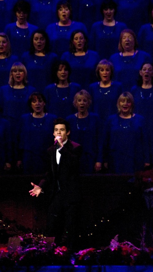 Djamila Grossman  |  The Salt Lake Tribune
In 2010, the Mormon Tabernacle Choir released four albums, got inducted into the National Radio Hall of Fame and ignited a fan frenzy with its Christmas concerts featuring pop sensation David Archuleta.