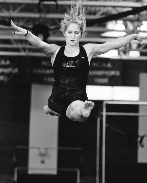 Steve Griffin  |  The Salt Lake Tribune
 
Utah gymnast Kyndal Robarts performs on the beam during practice at the gymnastics practice facility on the University of Utah campus Salt Lake City Friday, December 31, 2010.