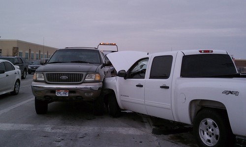 Cimaron Neugebauer | The Salt Lake Tribune
Three people were injured in a five-vehicle crash at the intersection of Bangerter Highway and 12600 South on Wednesday afternoon.