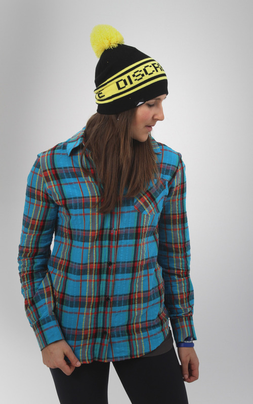 Rick Egan   |  The Salt Lake Tribune
 Jen Hudak models Discrete  headwear. Salt Lake skier Julian Carr has been on numerous ski magazine covers, appeared in many ski videos and has now started his own winter-related business.