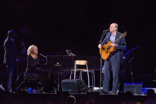 Paul Fraughton  |  The Salt Lake Tribune
James Taylor and Carole King, performing here at EnergySolutions Arena to a sell-out crowd, are the subject of director Morgan Neville's documentary 