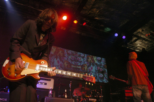 Lead guitarist for the band Dashboard Confessional, Scott Shoenbeck, left, plays for the crowd in 2005 at Harry O's, the largest musical venue on Main Street in downtown Park City. Tribune file photo