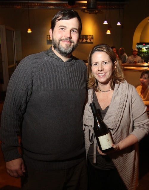 Rick Egan   |  The Salt Lake Tribune

Jared and Tracey Brandt are the owners of Donkey & Goat Winery in Berkeley, Calif. Jared is a native Utahn and East High School graduate and they hosted a wine tasting dinner recently at Wild Grape in Salt Lake City.