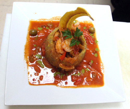 Rick Egan   |  The Salt Lake Tribune



A traditional Puerto Rican shrimp a la criolla mofongo dish at Adobos Caribbean Grill in Sandy.