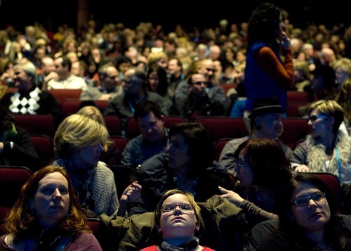 Djamila Grossman  |  The Salt Lake Tribune

The audience waits for the start of 